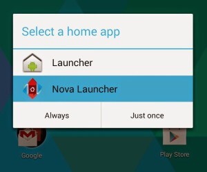 verberg apps met nova launcher prime