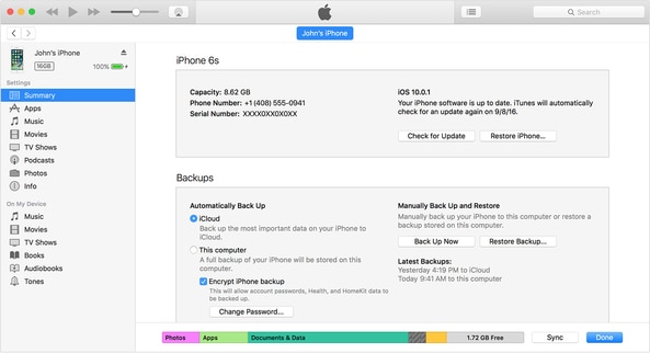 itunes error 50-Restore iPhone via iTunes