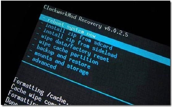 factory reset s4 from recovery mode