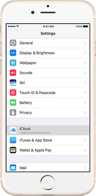 copia de seguridad del iPhone a través de iCloud