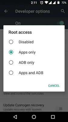 disabilitare l'accesso come root