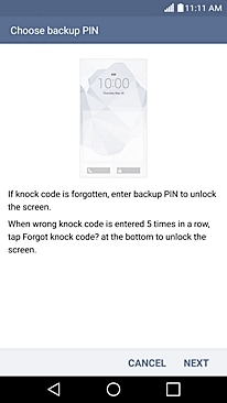 configurar Knock Code en lg g4