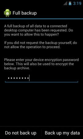 backup completo do Android - faça backup dos meus dados