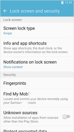 samsung lost phone-Finalize settings up the Samsung account