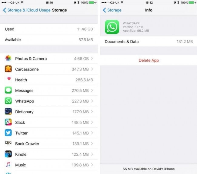how to clear iphone/ipad cache-documents and data