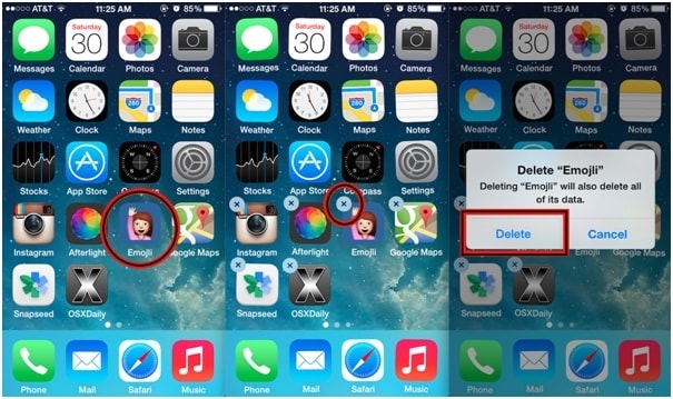 كيفية حذف التطبيقات على iphone- ابحث عن التطبيق المراد حذفه