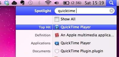 launch quicktime