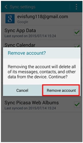 fix error 495-remove account
