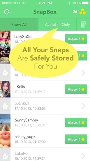 Foto-Speicher-App für Snapchat - Snapbox