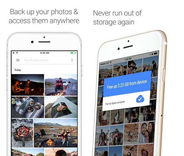 como liberar armazenamento no iphone-google photo