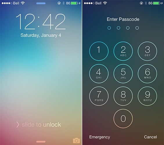 unlock iphone screen