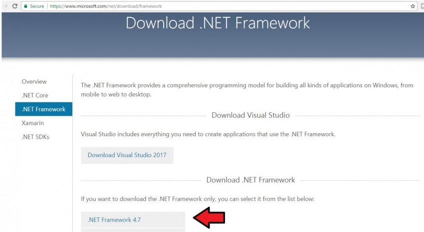  télécharger .NET framework