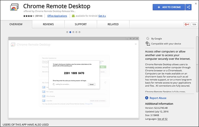 Chrom Remote Desktop