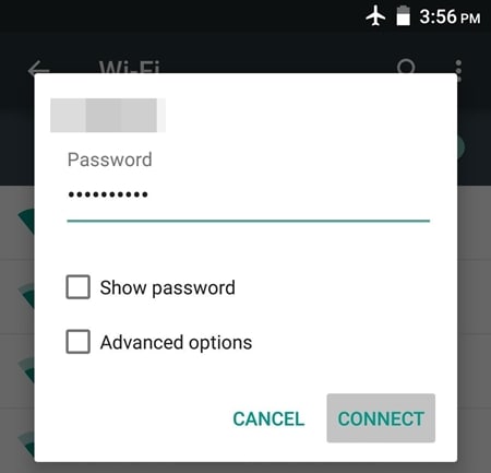 tap on the Connect button