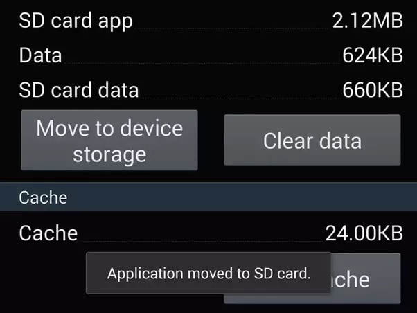 “Move to internal storage”