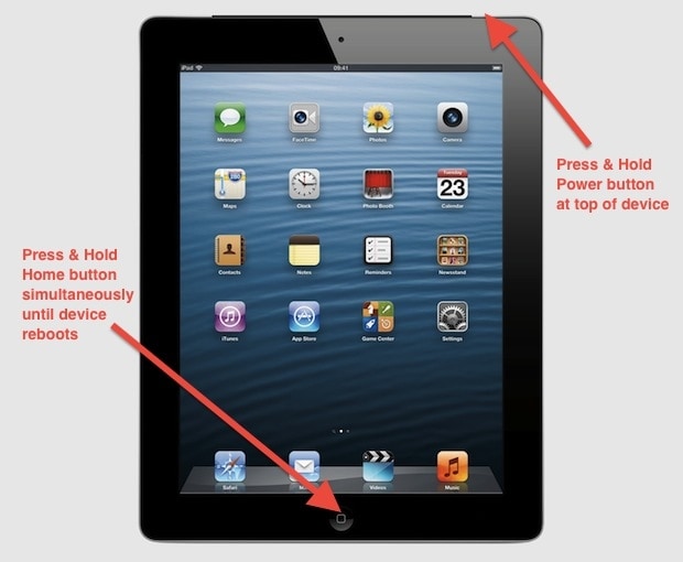 Neustart des iPads erzwingen