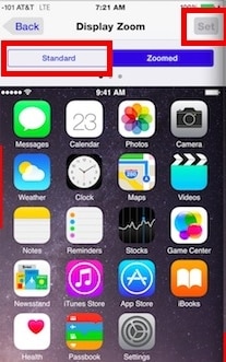 iPhone-Bildschirm dreht sich nicht - Displayzoom