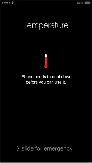 iphone temperature