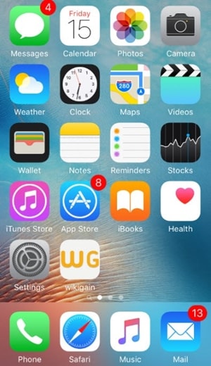 iPhone Startbildschirm
