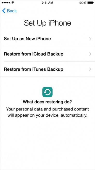 restaure aplicativos do iphone do backup do itunes