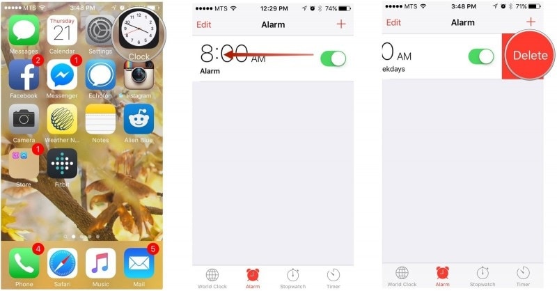 iphone alarm not working-refresh alarm details