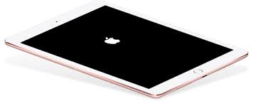 iPad عالق عند شعار Apple
