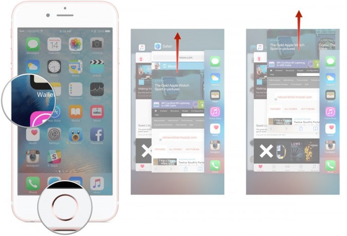 Beenden Sie Apps, um das Abstürzen des iPhones zu beheben