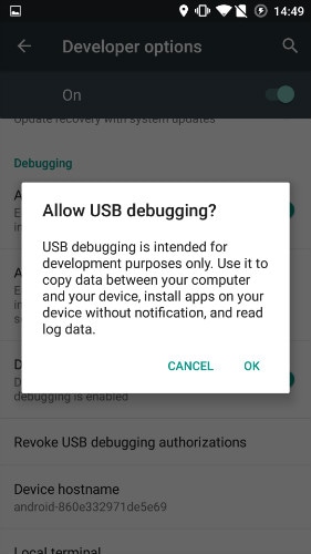 usb-debugging auf dem OnePlus aktivieren - schritt 6