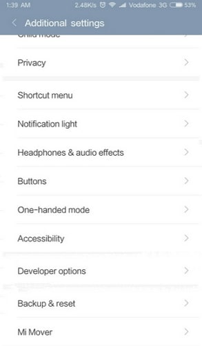 usb-debugging auf dem Xiaomi Redmi aktivieren - Schritt 2