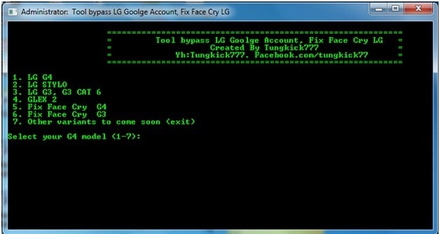bypass frp - see the administrater window
