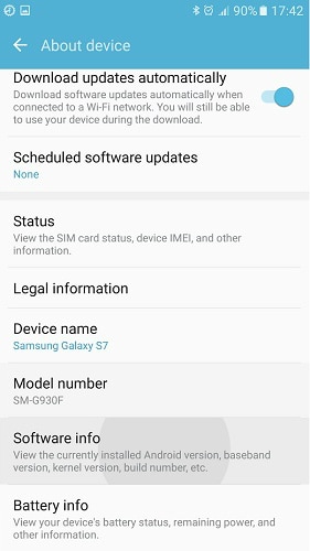enable usb debugging on s7 s8 - step 2