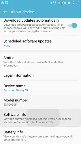 ativar a depuração usb no s7 s8-Passo 2