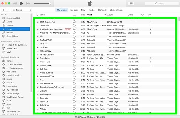 Lieder aus der iTunes-Bibliothek löschen
