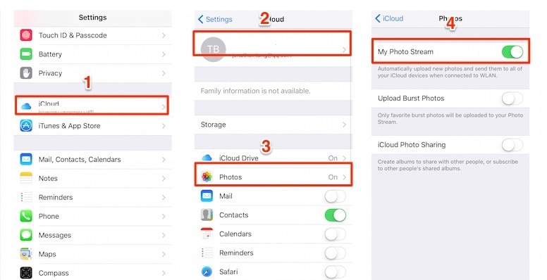 access icloud photos from photo stream