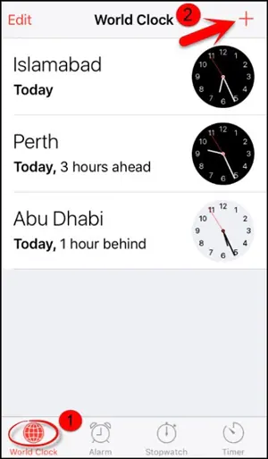 add world clock