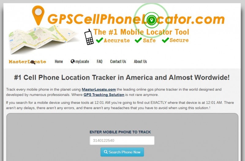 ein Telefon per GPS CellPhone Locator verfolgen