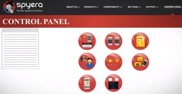 Aplicativos de monitoramento de celular - Spyera