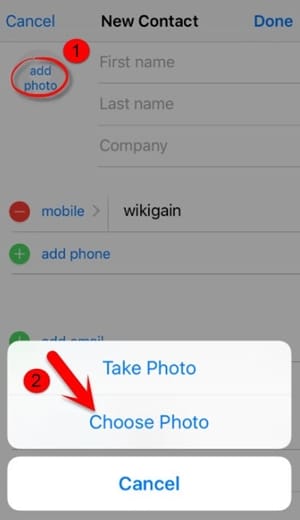 Unlock iPhone Passcode-Add Photo