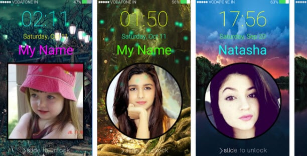 top Photo Keypad Lock Screen Apps-My Name Lock Screen