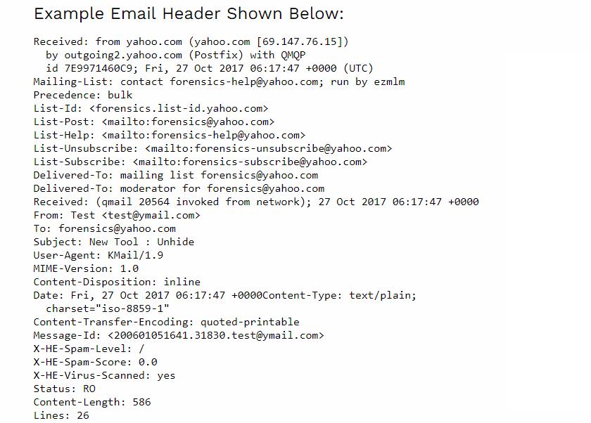 E-Mail zurückverfolgen und IP-Adresse erhalten - Email Trace tool