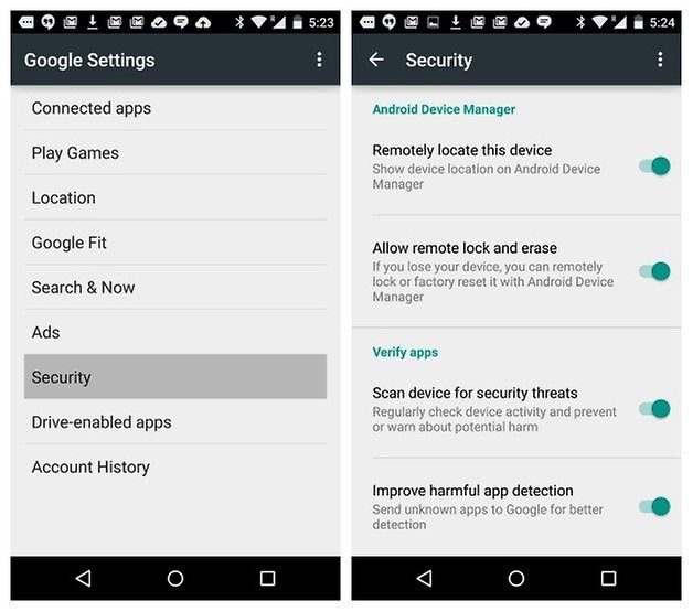 how to trace a cell phone-go to Security