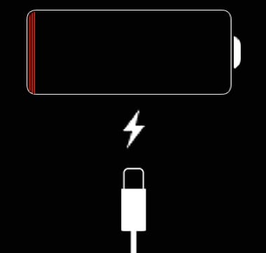 iphone stuck on red charging screen