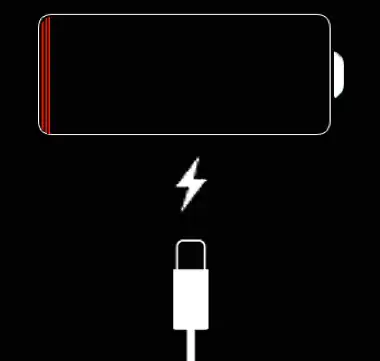 iphone stuck on red charging screen