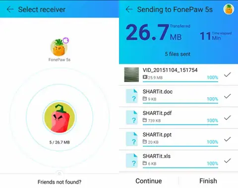 clonar un teléfono android con shareit