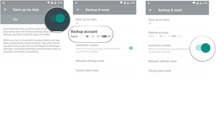 backup android with google drive
