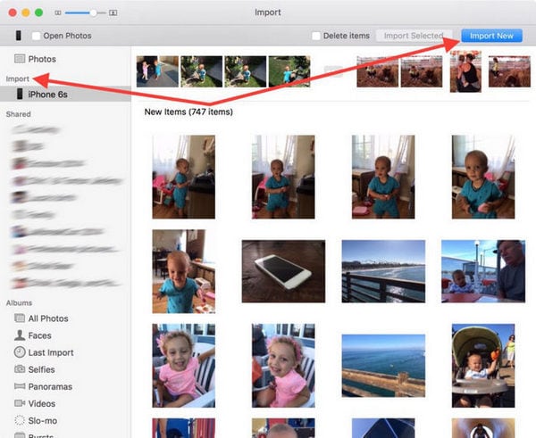 transfira vídeos do iphone para mac com o aplicativo Fotos