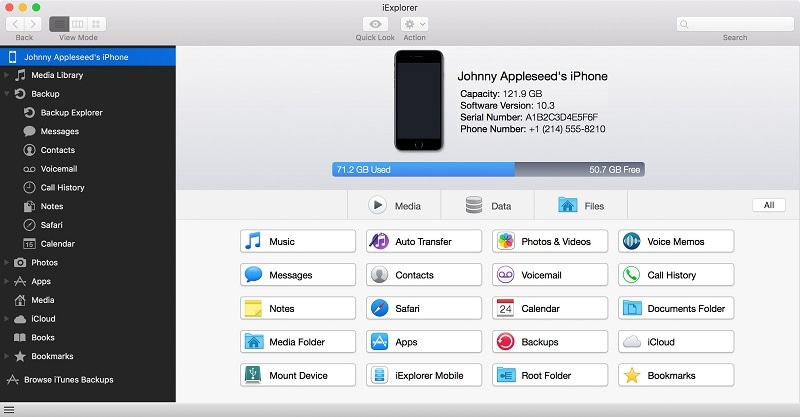 iPhone File Explorer - iExplorer