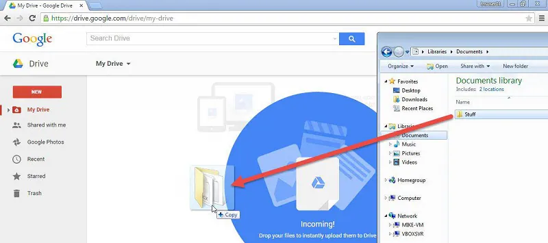 cargar archivos de video en google drive