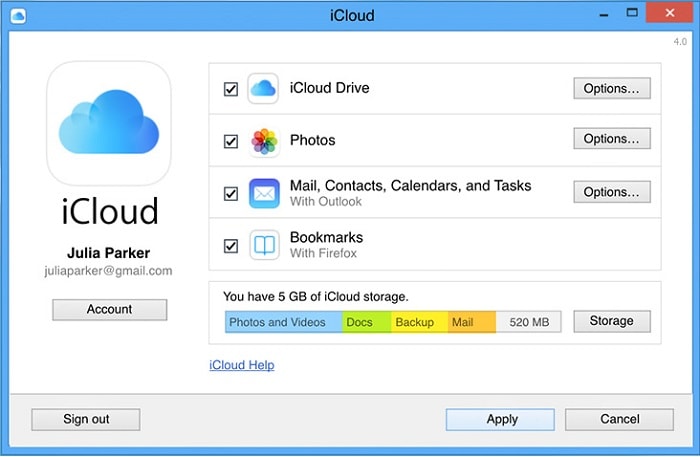 access iphone files on pc using iCloud