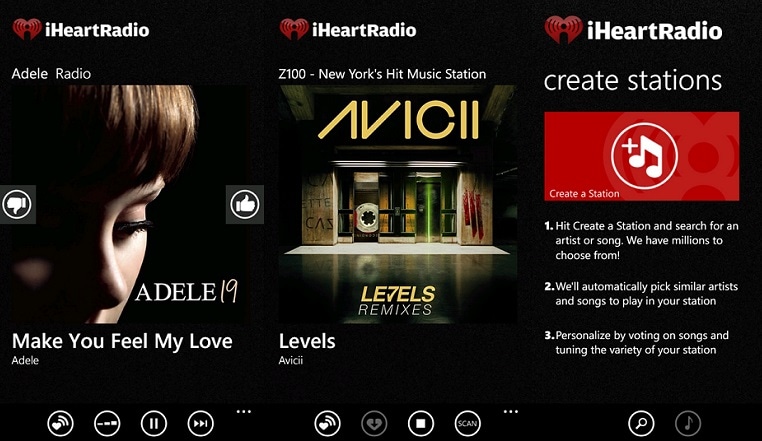 download songs on iphone with iheartradio